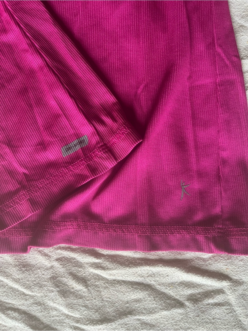 Danskin Now Fuchsia Ribbed Dri-More Racerback Tank - Picture 4 of 5